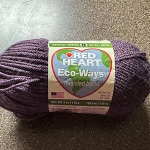 Red Heart Eco-Ways Recycled Yarn - Purple